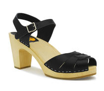 Swedish hasbeens Peeptoe sky high svart